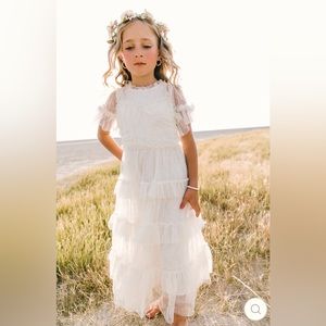 Mini Maxi Whimsical Dress in White - Size 12-18M